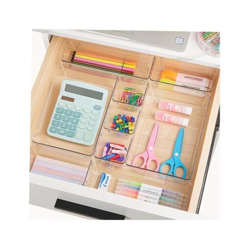 25pcs Plastic storage box set Cubes Drawer Organizer Makeup