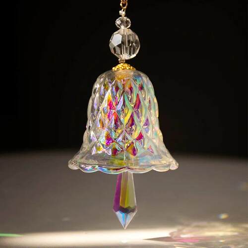 Rainbow Crystal Wind Chime Window Hanging Bell Glass Pendant