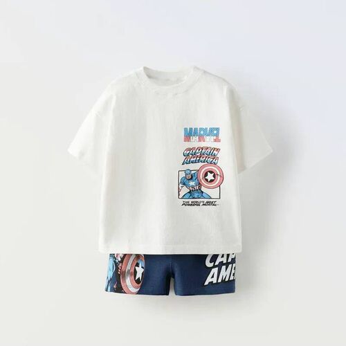 Boys Trendy Casual Suits Children Summer Short Sleeve Shorts