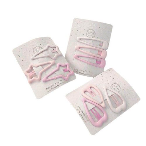 3/6 Pcs/Set New Girls Fashion Coffee Color Geometric Stars O