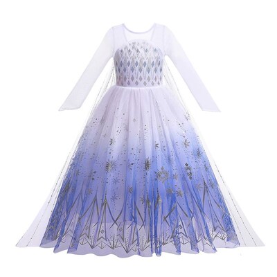 Frozen Elsa Princess Girls Dresses Carnival Party Children B