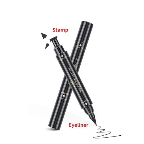 Eyeliner Pen With Eye Makeup Stamp, Waterproof Double Ended