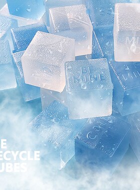 Ice Recycle Cubes  Square 方形冷感冰块 饮料降温 可循环冰块
