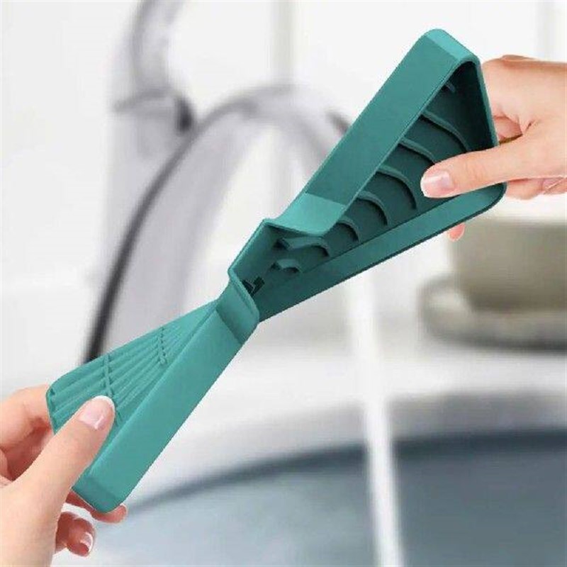 Self Draining Soap Bar Holder Silicone Kitchen Sink Soap图片