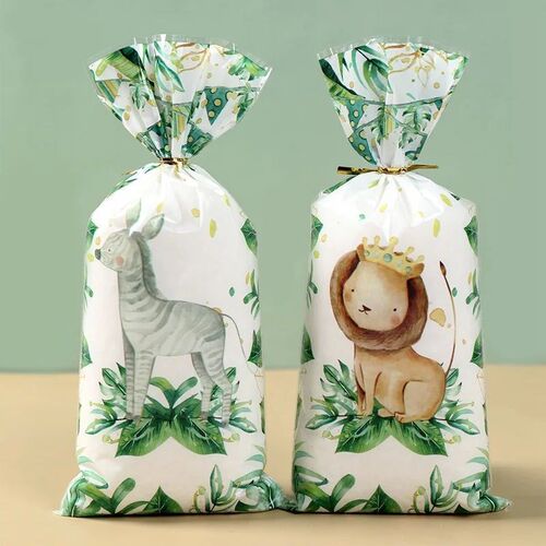Jungle Animals Candy Gift Bags Biscuit Packing Bag Wild One