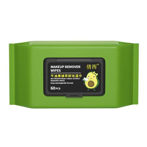 Avocado Makeup Remover Wipes for Gentle and Deep Cleansing,