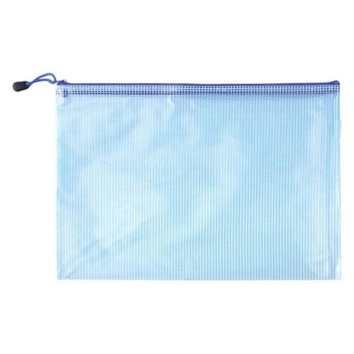 Thickened Document Bag Transparent Mesh Zipper Bag Large Cap
