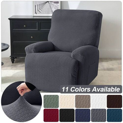 Recliner Sofa vers Elastic Jacquard Armchair Adjustable Anti
