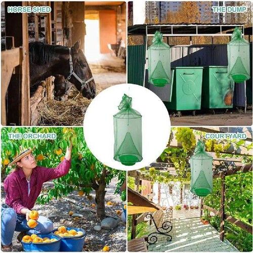 Fly Catcher Trap Reusable Heavy Duty Hanging Fly Trap for