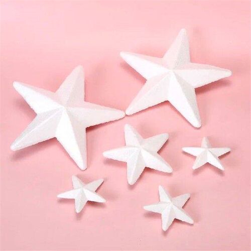 20pcs Five-pointed Foam Stars Unfinished Decorations for