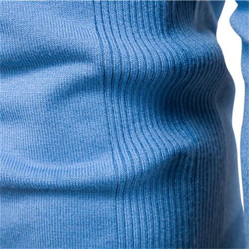 2023 New Winter Thickness Pullover Men O-neck Solid Color Lo