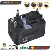 Adapter with Universal Sale Adaptor Port Travel USB Hot Dual