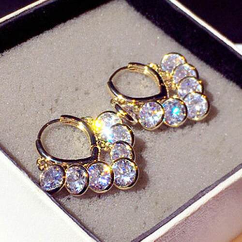 Shine Tassels Top Quality Zircon Earring Super Charm Rhinest