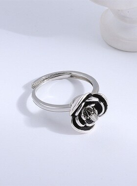 Dark Rose SelfDefense Finger Ring Womens Rotating AntiWolf R