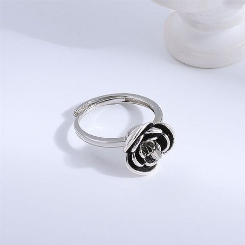 Dark Rose SelfDefense Finger Ring Womens Rotating AntiWolf R