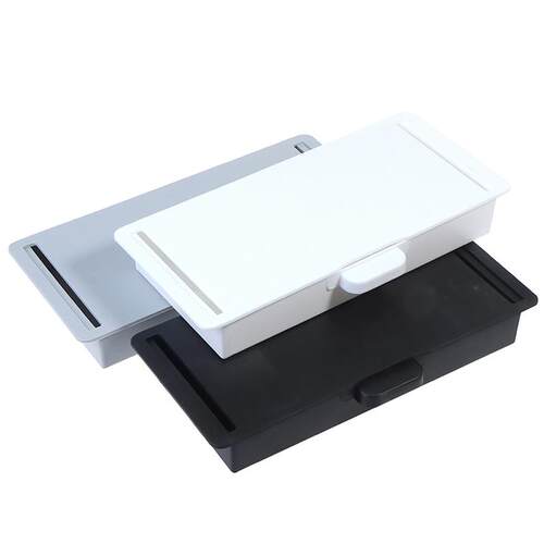 Self-Adhesive Under Desk Drawer Hidden Storage Box Makeup Or