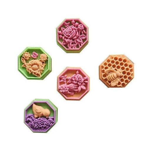 Elephant Rose Mung Bean Cake Mould Set Suitable for Diy