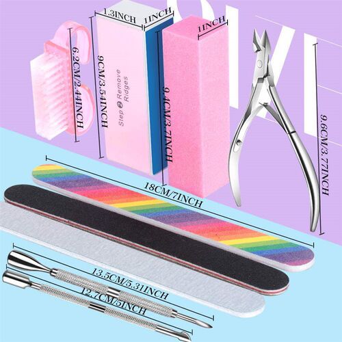 Nail Tool Set, Dead Skin Scissors, Sand Strips, Sheep Horn