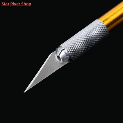 1 Set Craft Knife With 6Pcs Blade Craft Engraving Phone Repa