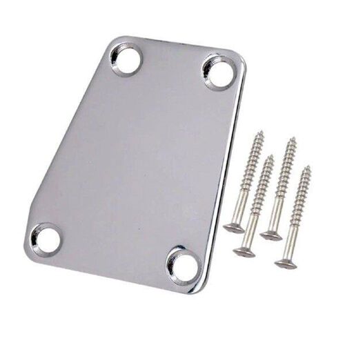 Guitar Steel 4-Hole Neckplate Neck Plate for ST Electric