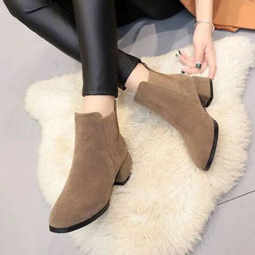 Footwear Elegant with Medium Heels Womens Ankle Boots Black