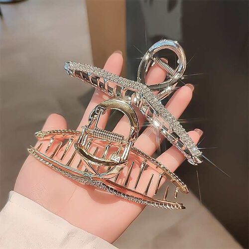 Rhinestone Grab Clip Summer Hair Volume Large Cross Back Hea