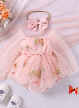 Output AutumnWinter Girls Baby Romper Infant Long Sleeve Gau