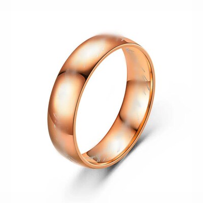 AsJerlya MIDI Ring Titanium steel One Ring of Power Ring Mov