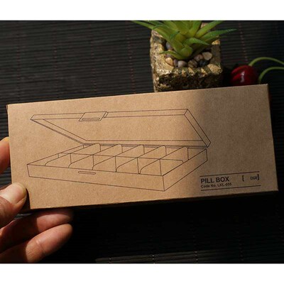 One week 12 large capacity sub-packed medicine box plastic m