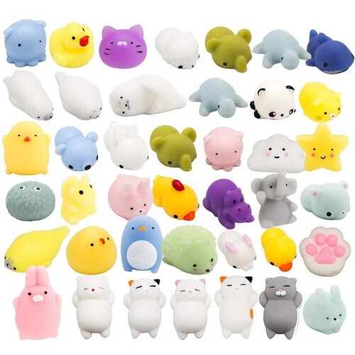 10-60 PCS Mochi Squishy Toys Squishies Fidget Toys Gifts
