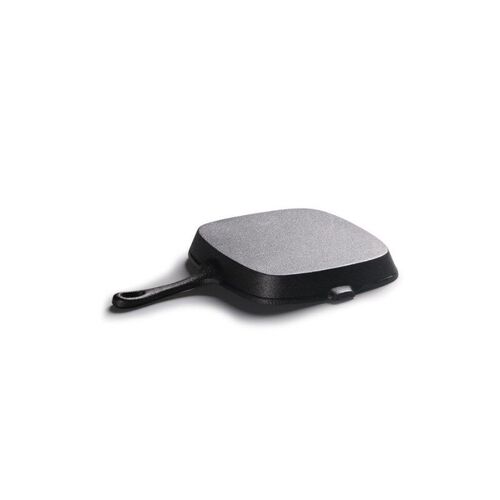 24cm Cast Iron Steak Grill Frying Pan Dish Uncoated Western