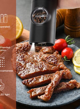 Automatic Electric Mill Pepper And Salt Grinder With LED Lig