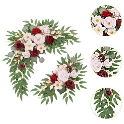 Greenery Floral Swag for Wedding Arch, Handmade Backdrop