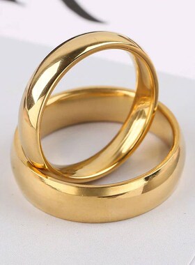2023 New Fashion Simple Smooth Stainless Steel Ring for Wome
