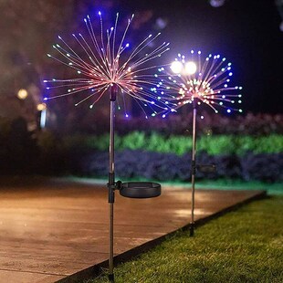 NEW 200LEDs Solar Fireworks Lights Outdoor Waterproof Solar