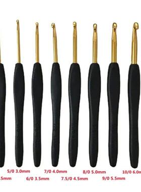 2.5-6mm 8pcs Crochet Hook Set Soft Handle Stitches Handmade