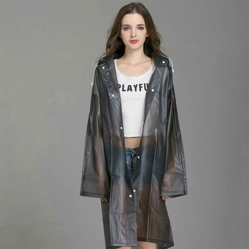 durable thick EVA women men raincoat waterproof cap poncho