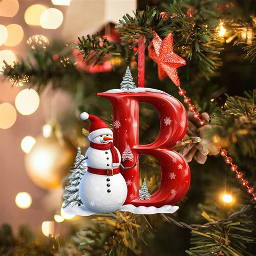 New Christmas ree Decoration 2D Letter Pendant Acrylic 26 Le