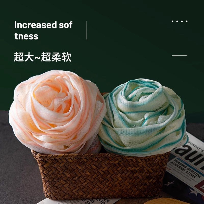 玫瑰沐浴球浴花日系可爱泡泡洗澡球超柔软大号不散球高档花澡搓浴,家庭/个人清洁工具,沐浴球,淘宝优惠券,粉丝福利购,淘宝优惠卷