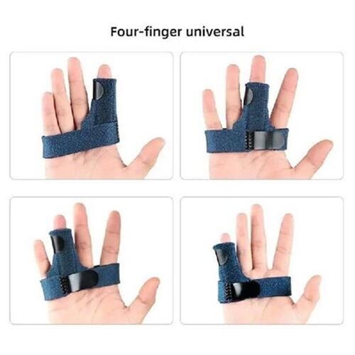 1PC Blue Cloth Trigger Finger Splint Straighten Broken Bent