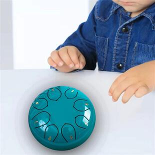 6 Inches 8 Tones Steel Tongue Drum Outdoors Rain Drum Instru