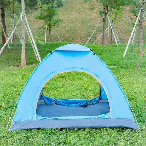 Outdoor 3-4 Person Automatic Camping Tent, 2 Single Perso