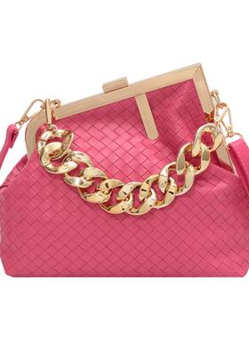 2023 Solid Color rend Weaving Crossbody Bags for Women Simpl