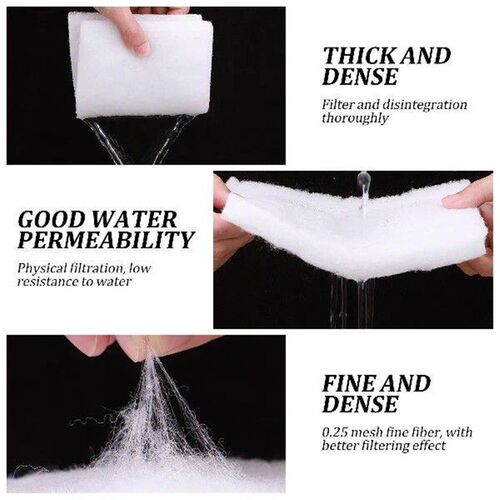 Aquarium Tanks Filter Pad White Fiber Biochemical Sponge