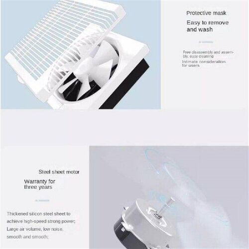 8/10 Inch Ventilation Fan Reversible Window Shutter Exhaust
