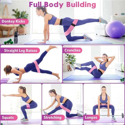 Squat Yoga Resistance Band Polyester Latex Silk Beautiful Hi