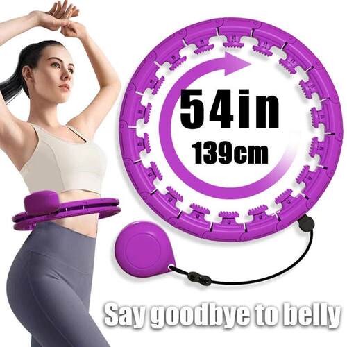 Home Workout Enhancer:Adjustable Detachable Hula Circle Spo