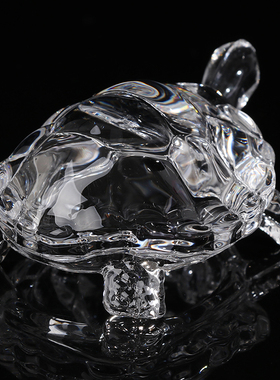 Crystal Turtle Figurine Miniature Tortoise Statue Chinese Lu