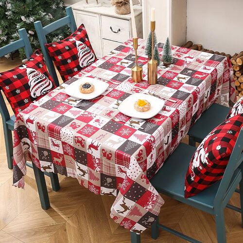 Christmas tablecloth creative printed table flag decoration