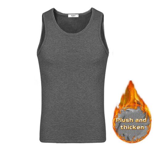 2pcs Men Thermal Underwear Man Sleeveless Vest Autumn Winter